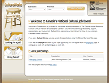 Tablet Screenshot of cultureworks.ca